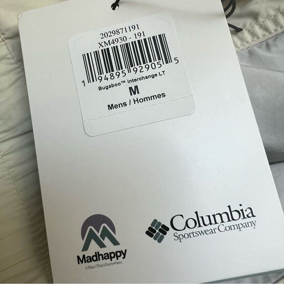 Madhappy Columbia Edition Bugaboo Interchange Jacket in Chalk Medium NEW - Picture 12 of 14